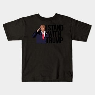 I Stand with Trump The President of US. Kids T-Shirt